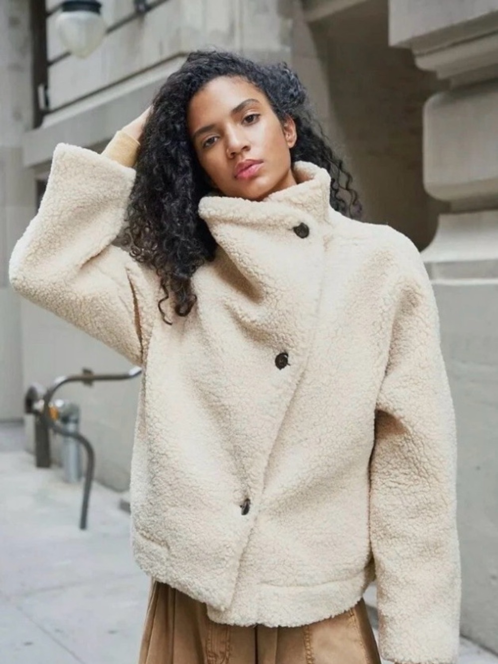 We The Free Izzy Wrap Teddy Jacket